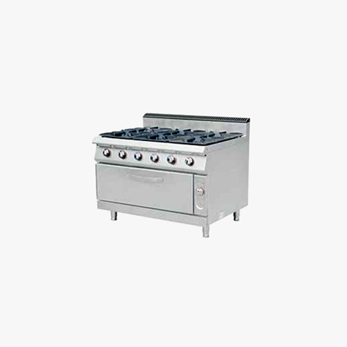 European Style Gas 6 Burner With Oven
