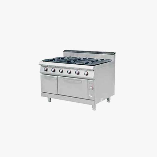 European Style Gas 6 Burners With Oven and Cabinet
