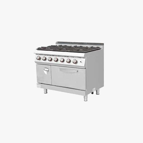 Gas Style 6 Burners With Oven and Cabinet
